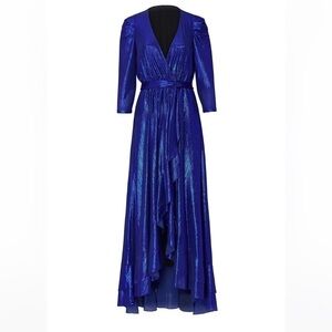retrofête Royal Blue High Low Maxi